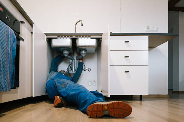 Professional Emergency Plumber technician working in Tilghman, MD